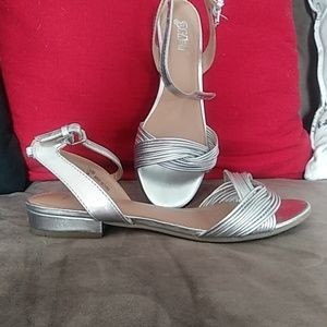 Silver sandals